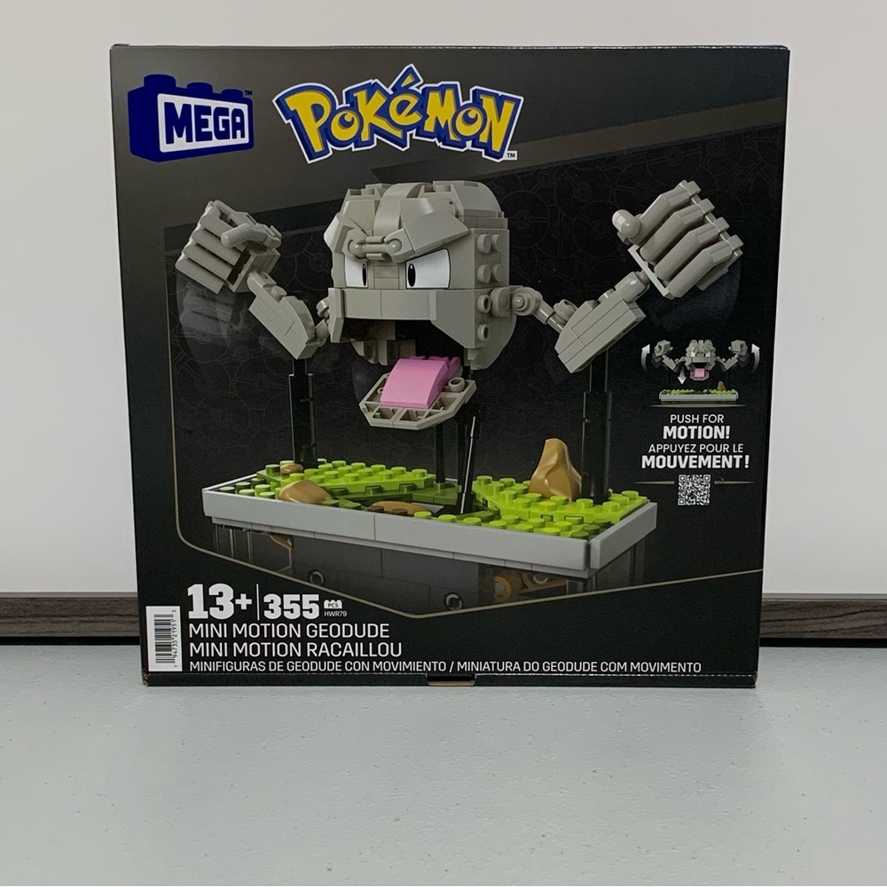 MEGA Pokemon Mini Motion Geodude Building Set-New